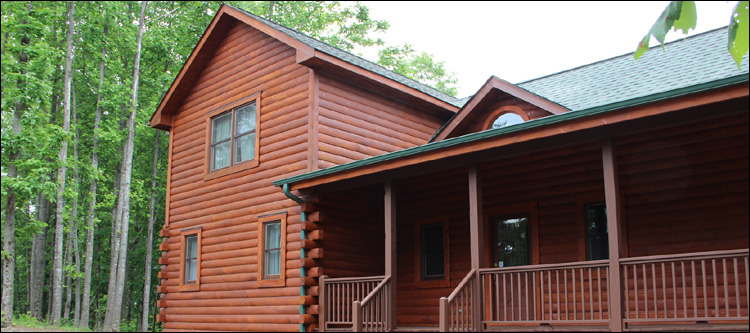 Log Home Staining in Haywood County,  North Carolina
